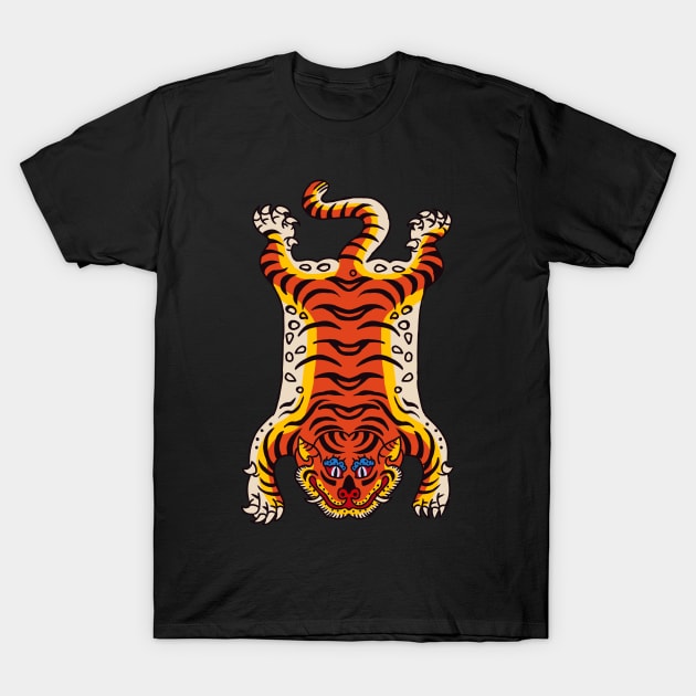 tiger rug T-Shirt by NevermindOnArt